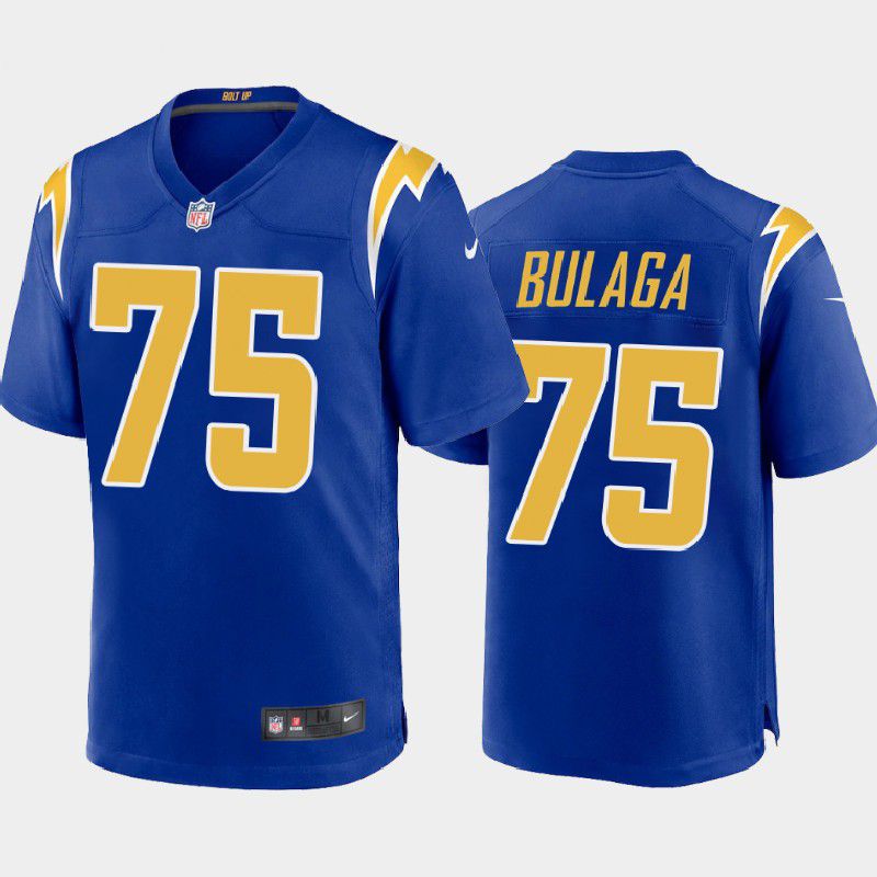 Men Los Angeles Chargers #75 Bryan Bulaga Nike Royal Game NFL Jersey